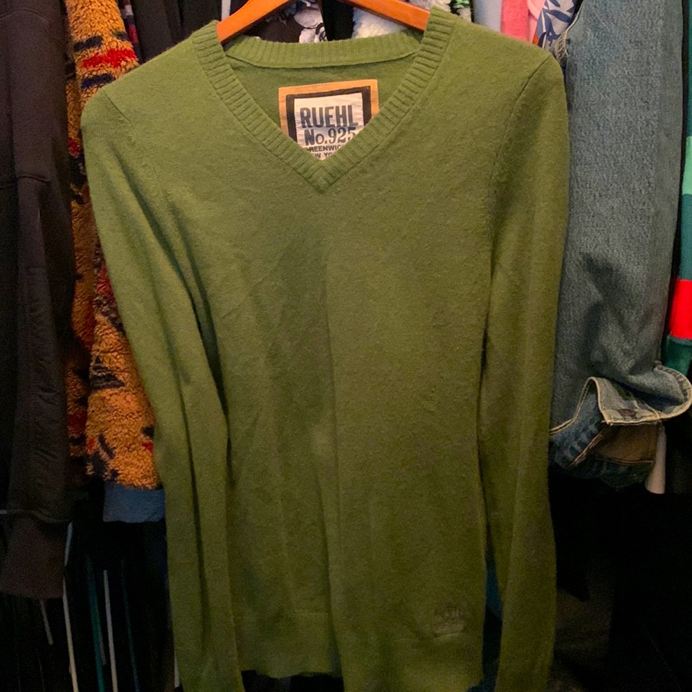 *Rare Y2K Fashion Brand* Ruehl Wool Cashmere Blend mens sweater